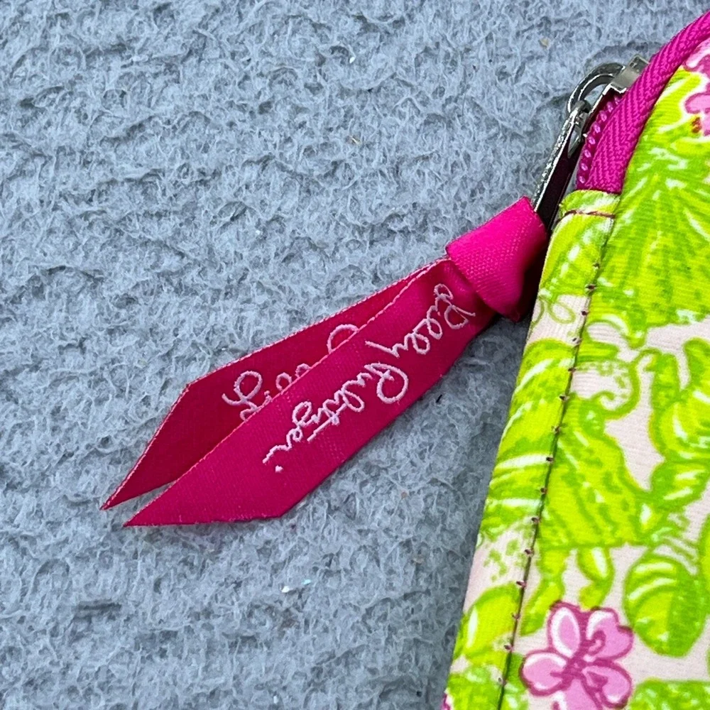Lilly Pulitzer iPad Tablet Sleeve Case Zip Pink‎ Green Floral Neoprene 8x10
